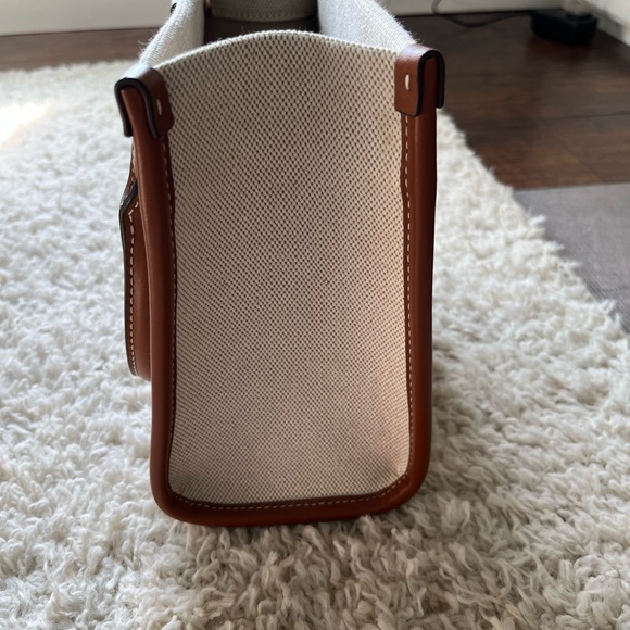 Tory Burch Brown and Cream Tote Bag - Picture 3 of 8